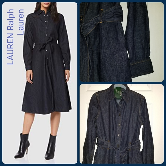 Lauren Ralph Lauren Dresses & Skirts - LAUREN Ralph Lauren Fit-and-Flare Denim Shirtdress